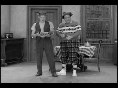 Classic Honeymooners Golf Scene