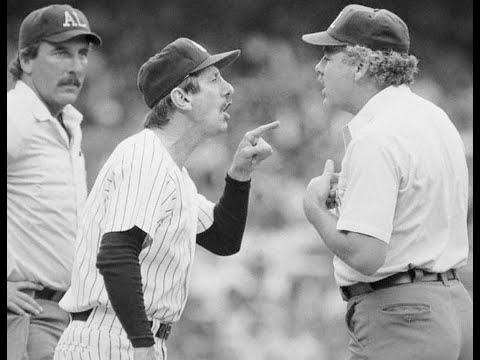 Billy Martin's last ejection and interview