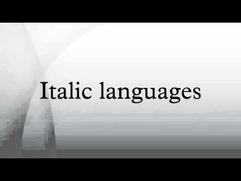 Italic languages