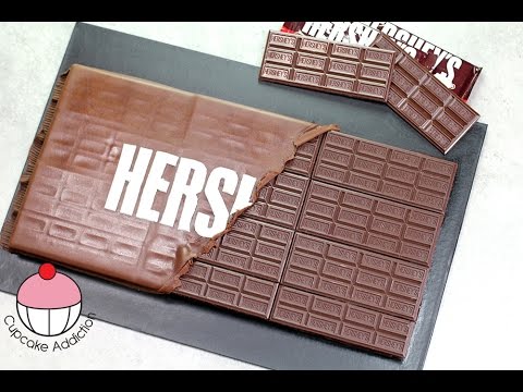 GIANT HERSHEY BAR CAKE! Make a Huge Chocolate Bar Cake with Cupcake Addiction