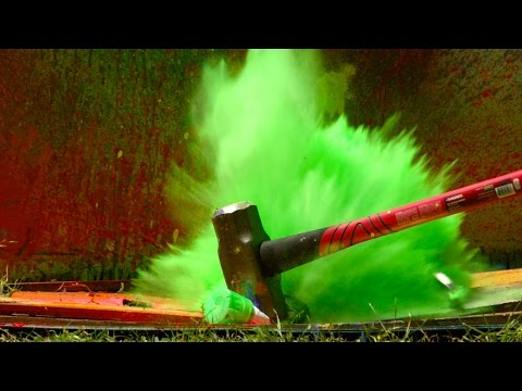 Exploding Paint Cans at 2500fps - The Slow Mo Guys