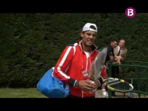 Rafa Nadal entrena con Andy Roddick en el All England Club