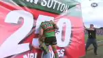 John Sutton struggles to break through his celebratory banner