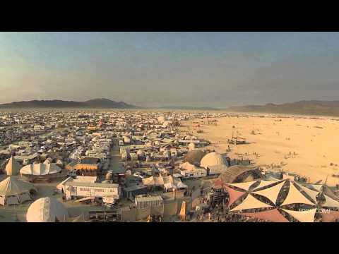 Drone's eye view of Burning Man 2013