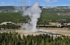 While at Yellowstone National Park, Old Faithful was one of the areas we stayed. And true to it's name, Old Faithful ...