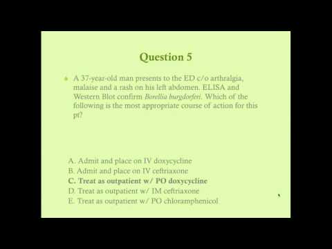 Infectious Disease Review Questions - CRASH! Medical Review Series