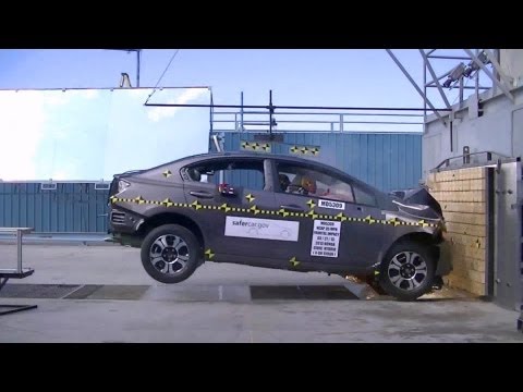 2013 Honda Civic Hybrid Sedan | Frontal Crash Test by NHTSA | CrashNet1