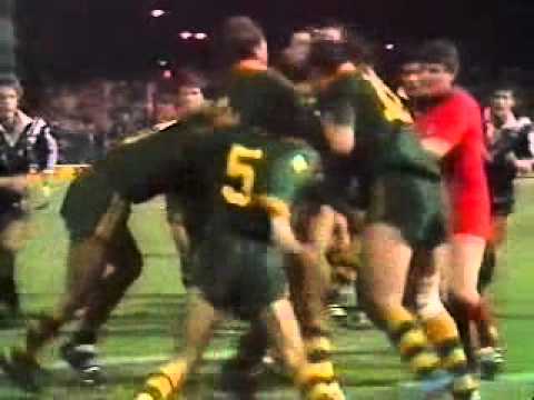 Fight Australia v New Zealand 1986 Test Match