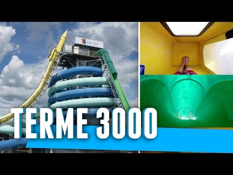 Epic Water Slides at Terme 3000, Slovenia (Tobogani)