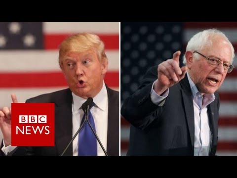 US 2016 : Billionaire Trump v Socialist Sanders - BBC News