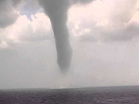 amazing tornado in Bohai Sea, China