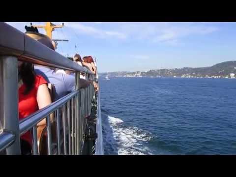 BOSPHORUS CRUISE, SEHIR HATLARI, ISTANBUL, SEPTEMBER 2014, FULL HD