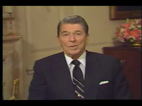 President Reagan addresses the 1988 Elks Grand Lodge