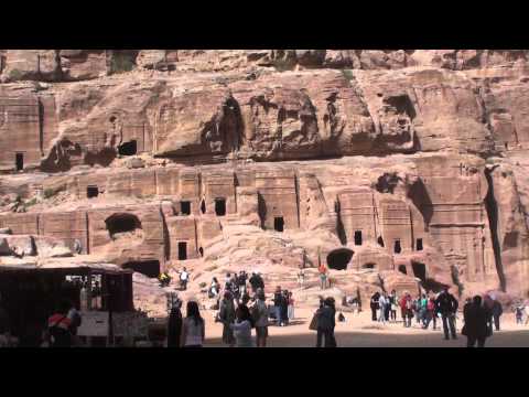 Nabataean Facades and Burial Tombs at Petra