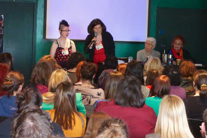 Women Activism panel at Dublin Anarchist Bookfair