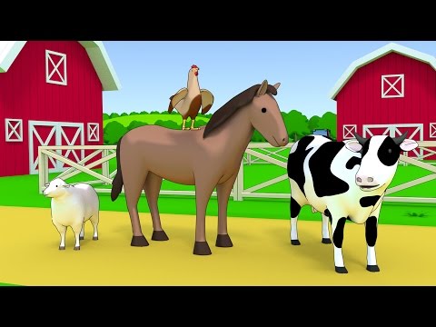 Farm animals name and sound - Kids Learning