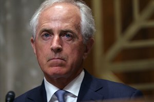 Senate Foreign Relations Committee Chairman Sen. Bob Corker (R-Tenn.) is seen at a hearing regarding ISIS on Tuesday, June 28, 2016 on Capitol Hill in Washington.