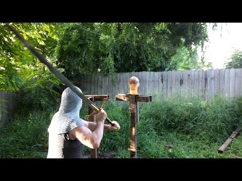 Scottish Claymore Sword Cutting Power and Carnage Test!