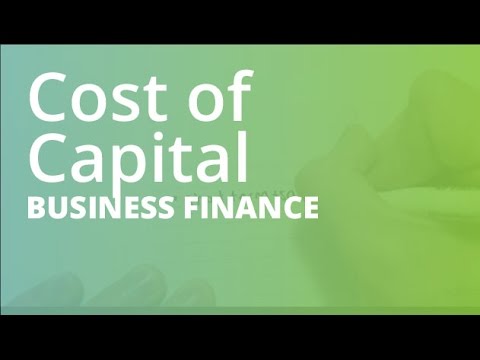 Cost of Capital and Cost of Equity | Business Finance