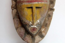 A yam mask from Papua New Guinea