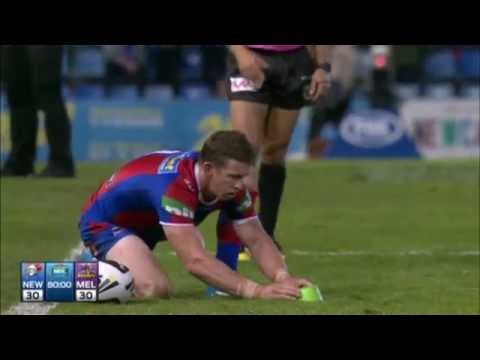 Newcastle Knights pulls off a miracle win against Melbourne Storm 2014