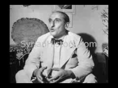 Shukri al-Quwatli in a rare speech in 1956