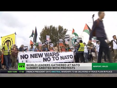 NATO summit in Wales met with protests