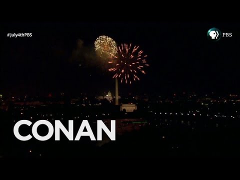 Proof That PBS Faked Their Fireworks  - CONAN on TBS