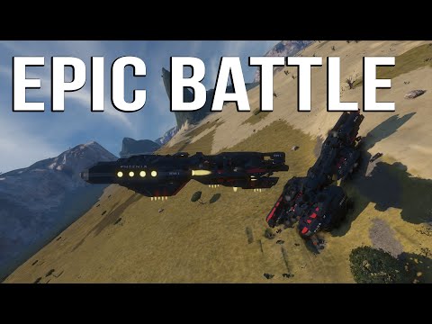 Space Engineers | ASSAULT FRIGATE EPIC BATTLE!