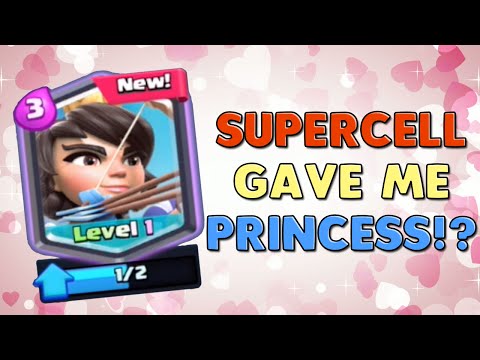 SUPERCELL GAVE ME PRINCESS!? - Clash Royale Funny Moment