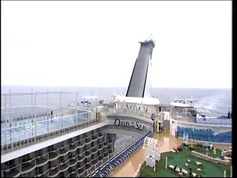 BBC News The world's biggest cruise ship the Oasis of the Seas Royal Caribbean