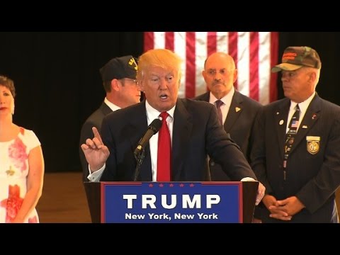 Donald Trump Veterans donations full press conference