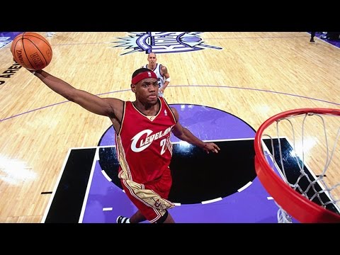 LeBron James - First NBA Game - Debut | Cavaliers vs Kings | October 29, 2003