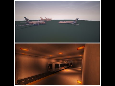 Minecraft Airport Update | Airtran Airways and Metro Train!