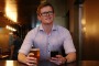 Joonas Karppinen, cofounder of The Happiest Hour app at The Fire House pub in North Sydney.