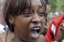 Diamond Reynolds, the girlfriend of Philando Castile, talks about his shooting death with protesters and media outside ...