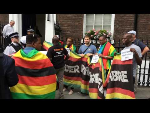 Activists besiege Chinamasa in London