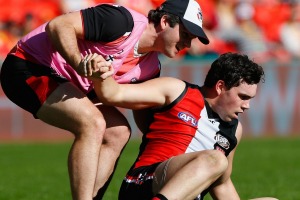 The Saints' Paddy McCartin suffered a knock in round 15.