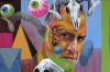 Archibald Prize Finalist
David Griggs    
It's a G thang    
acrylic and oil on canvas    
152 x 145 cm    
? the artist ...