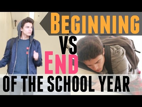 Beginning VS End of the School Year | Brent Rivera