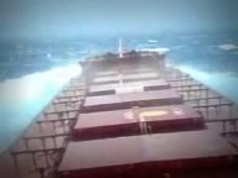 Heavy sea on cape Size Bulk Carrier - Indic Ocean