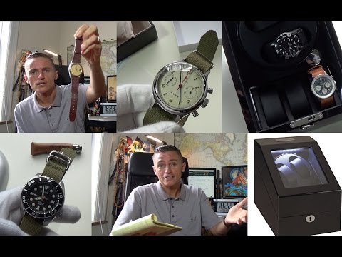 Seiko Sumo SBDC001 Automatic Watch Review, Diplomat Double Watch Winder + Seagull 1963 Unboxing