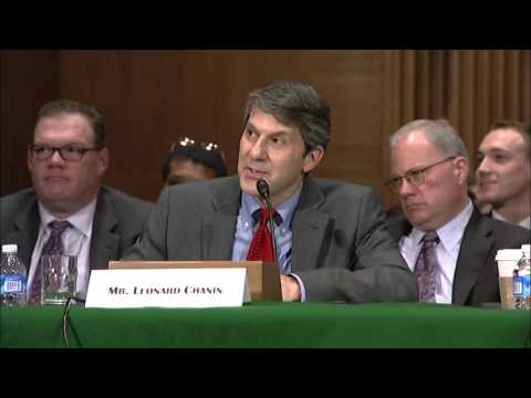 Senator Elizabeth Warren questions Leonard Chanin at Banking Hearing on Consumer Finance Regulations