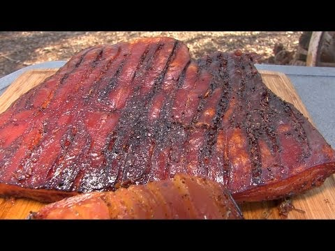 BBQ Pork Belly on the Grill