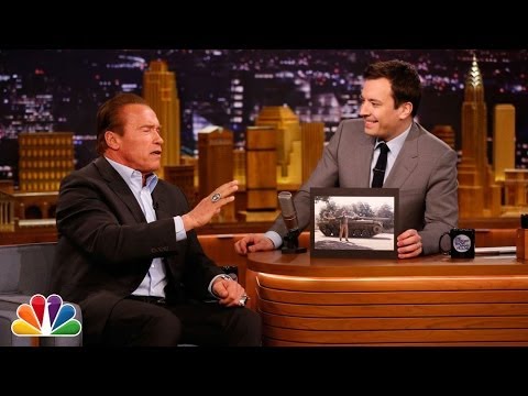 Arnold Schwarzenegger Crushes Things with Tanks