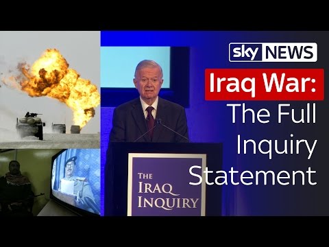 Iraq War: The Full Inquiry Statement