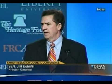 Social conservatism = Fiscal conservatism - Jim DeMint - Restoring America