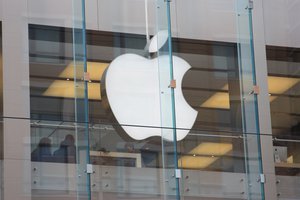 The exterior of the Apple Store in Boston, (United States)