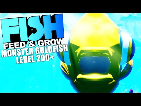 Feed And Grow Fish - LVL 200+ MONSTER GOLDFISH, BREAKING THE GAME (Fish Feed And Grow Gameplay)