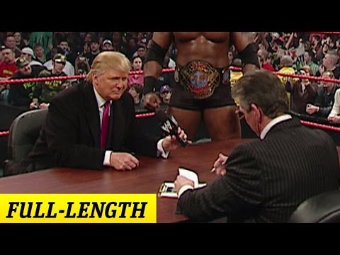 Mr. McMahon and Donald Trump's Battle of the Billionaires Contract Signing